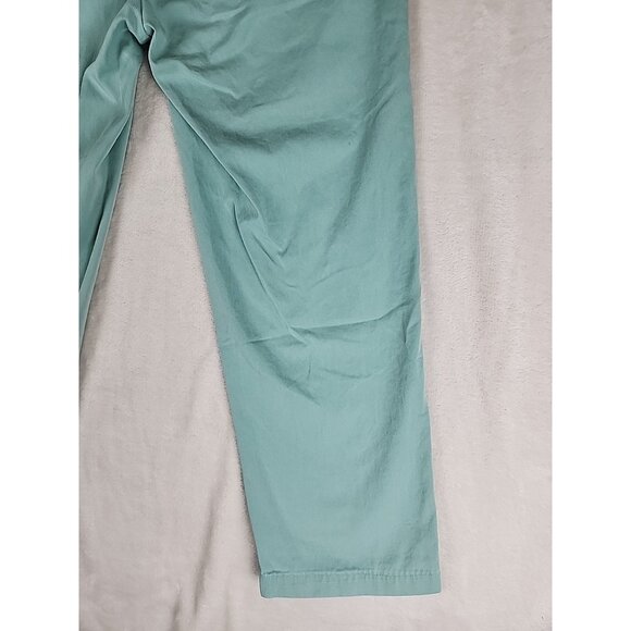 Polo Ralph Lauren Flat Front Cotton Green Chino Khaki Pants Classic Fit W30xL26 - Picture 13 of 15
